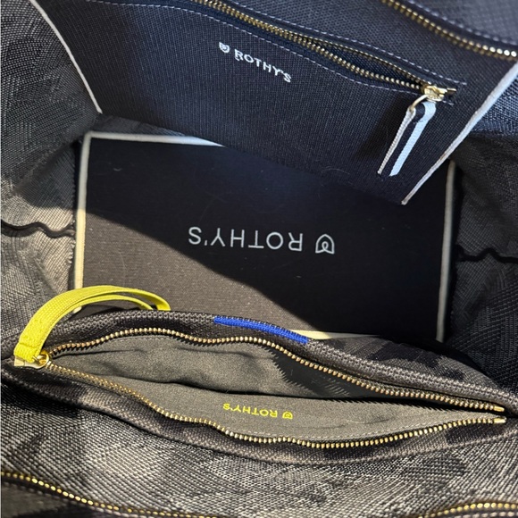 Rothy's Gray/Blue Camouflage Tote & Wristlet Purse - Picture 8 of 13